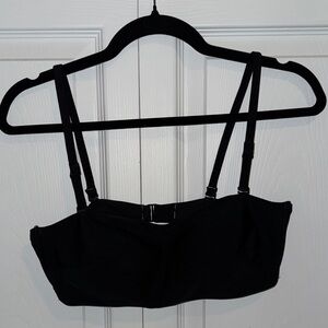 Aerie Black Bandeau Bikini Top *NWOT* (L - Black)